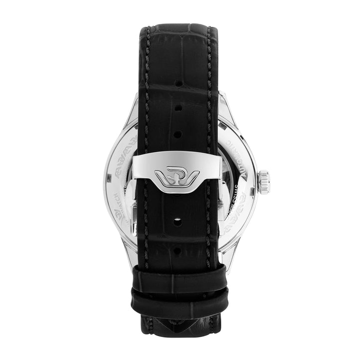 Philip Watch MUSEUM 40MM AUTO WHITE DIAL BLACK ST