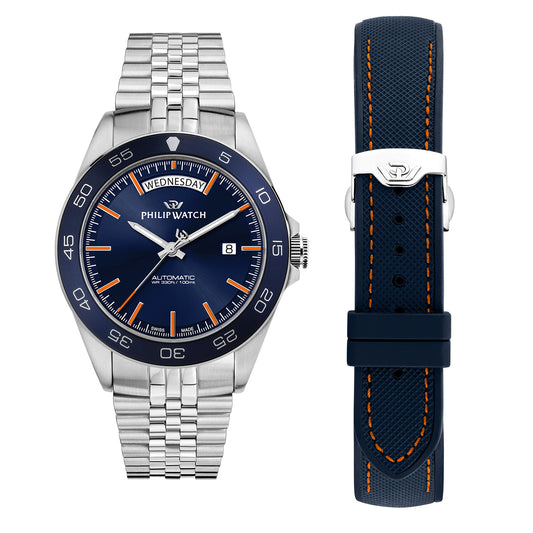 Philip Watch Men's Caribe 42mm Automatic Analog Watch R8223597114