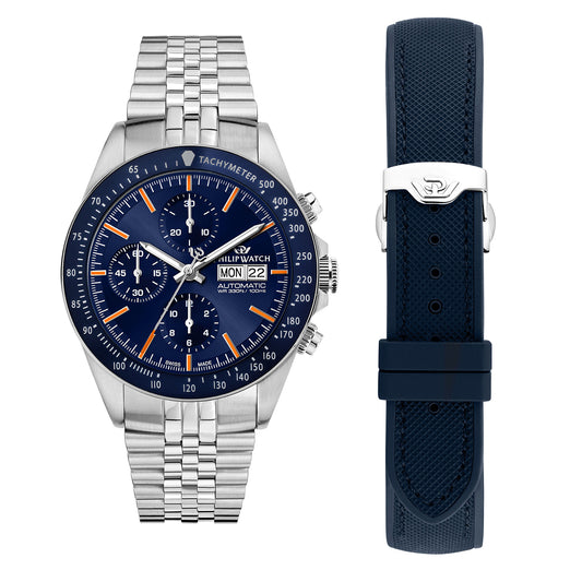 Philip Watch Men's Caribe 42mm Automatic Analog Watch R8243607027