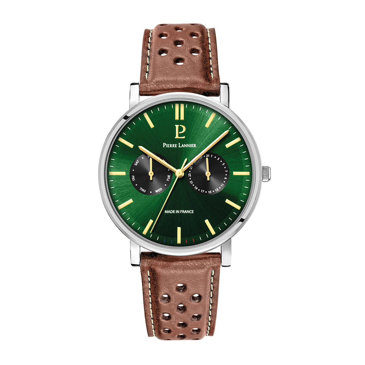 Pierre Lannier Essential Silver Stainless Steel Brown