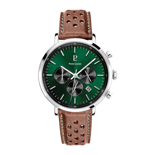 Baron Silver Stainless Steel Brown