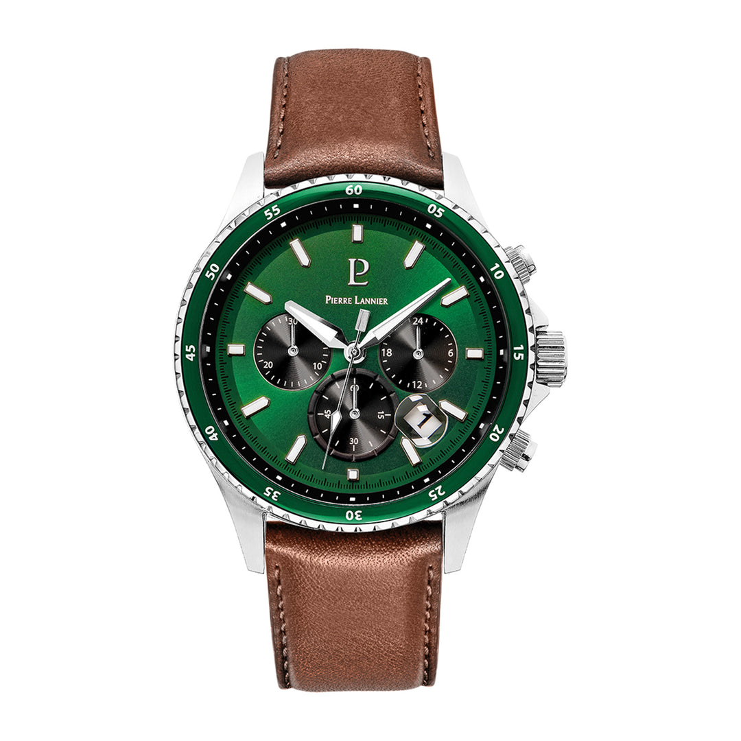 CRONOS Silver Stainless Steel Brown