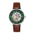 Automatic Silver Stainless Steel Brown
