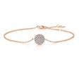 Pavé Round Natural Diamond Bracelet in 18K Rose Gold CK174779