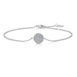 Pavé Round Natural Diamond Bracelet in 18K White Gold CK174796