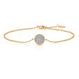 Pavé Round Natural Diamond Bracelet in 18K Yellow Gold CK174810