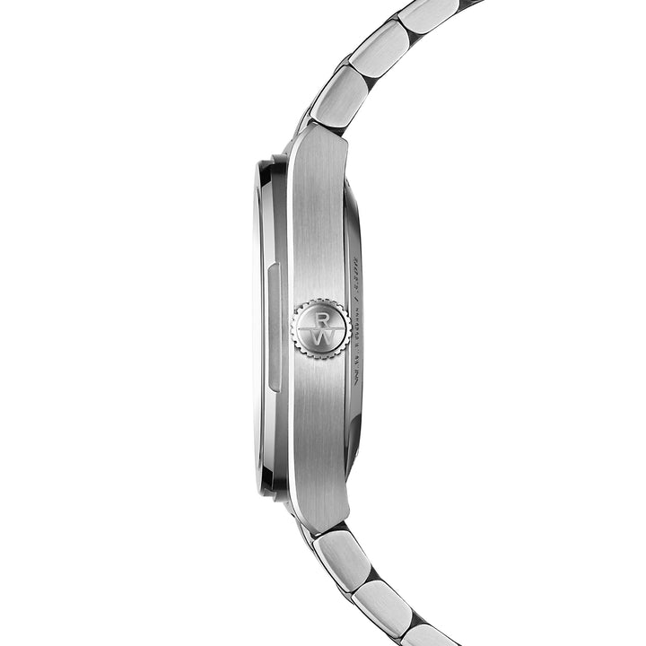 RAYMOND WEIL A.R.T. MEN'S AUTO GRAPHITE DIAL STAINLESS STEEL BRACELET WATCH 38 MM