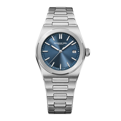 RAYMOND WEIL A.R.T. MEN'S AUTOMATIC BLUE DIAL STAINLESS STEEL BRACELET WATCH 38 MM