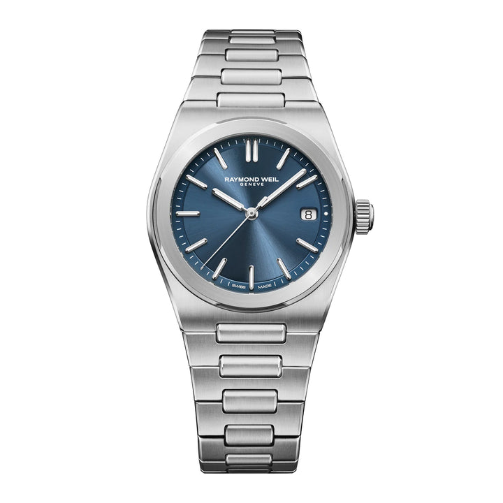 RAYMOND WEIL A.R.T. MEN'S AUTOMATIC BLUE DIAL STAINLESS STEEL BRACELET WATCH 38 MM