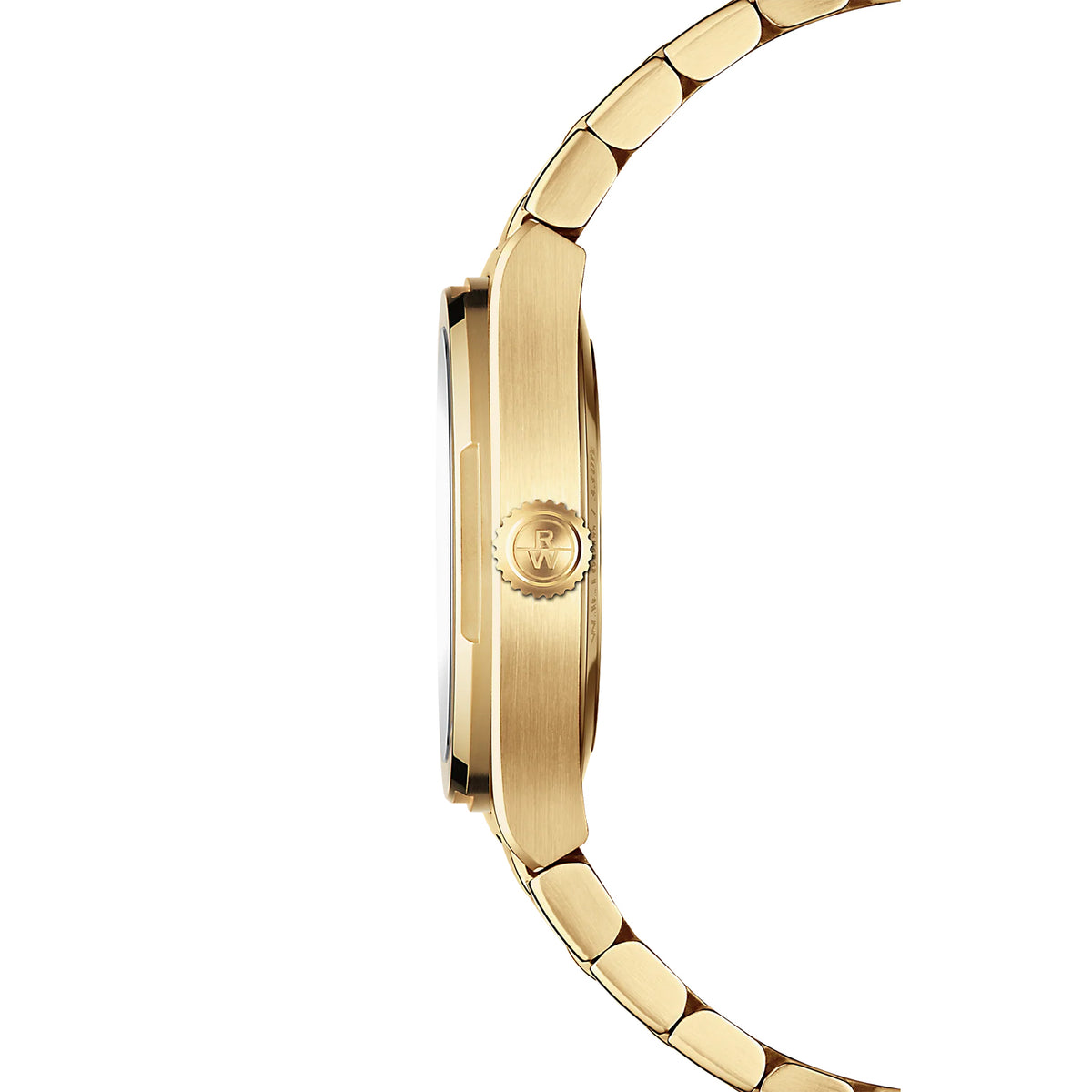 RAYMOND WEIL A.R.T. MOTHER-OF-PEARL DIAL INTEGRATED BRACELET STAINLESS STEEL WITH YELLOW GOLD PVD QUARTZ WATCH 30 MM