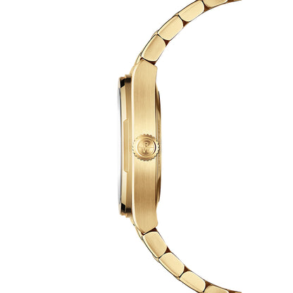 RAYMOND WEIL A.R.T. MOTHER-OF-PEARL DIAL INTEGRATED BRACELET STAINLESS STEEL WITH YELLOW GOLD PVD QUARTZ WATCH 30 MM