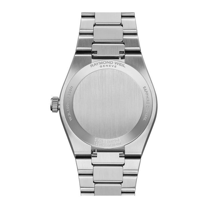 RAYMOND WEIL A.R.T. MOTHER-OF-PEARL DIAL INTEGRATED STAINLESS STEEL BRACELET QUARTZ WATCH 30 MM