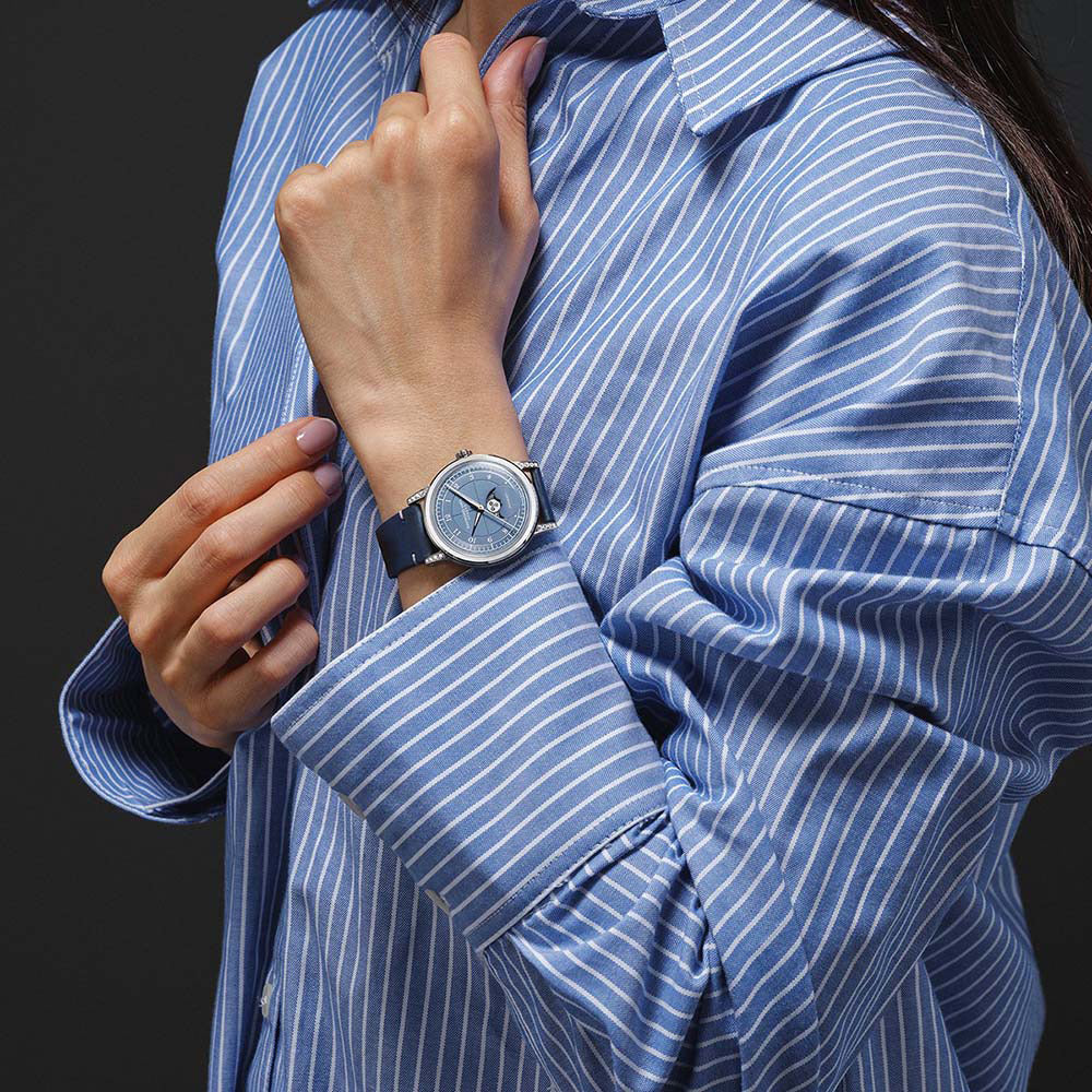 Raymond Weil Millesime Stainless Steel Dmnd Case Diamond Denim Blue Dial Automatic Watch - 2145SCS05511