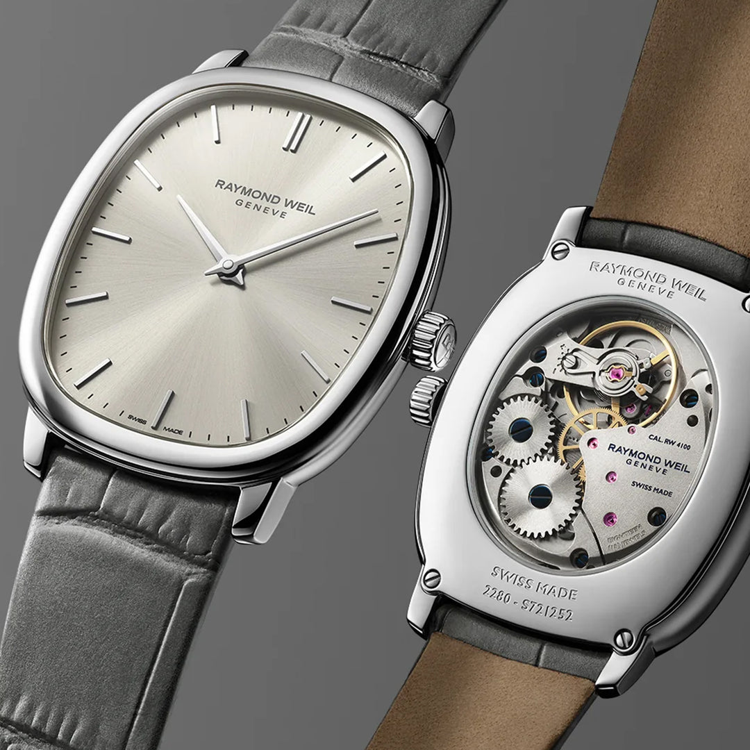 Raymond Weil Toccata Heritage Old Silver dial Mechanical Watch 33 x 38 mm