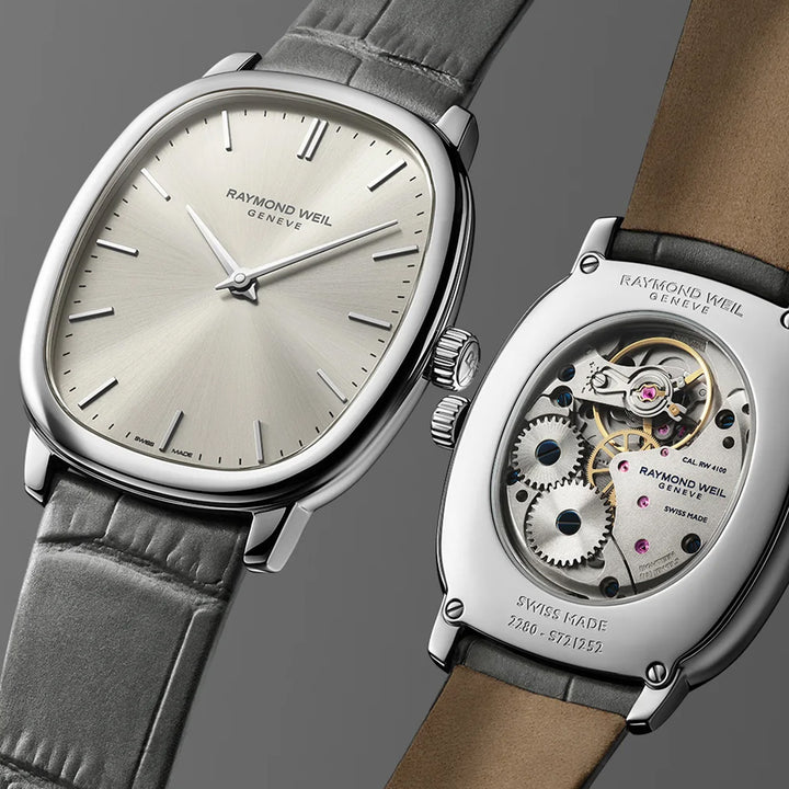 Raymond Weil Toccata Heritage Old Silver dial Mechanical Watch 33 x 38 mm