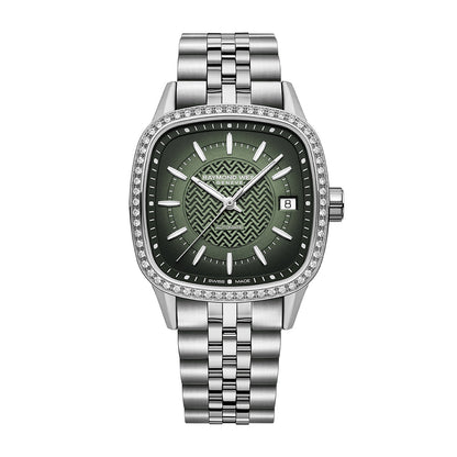 Raymond Weil Freelancer Stainless Steel Dmnd Case Diamond Green Dial Automatic Watch - 2490STS52051