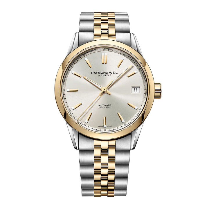 Raymond Weil Freelancer Men's Automatic Classic Two-Tone Yellow Gold Date Watch 40 mm