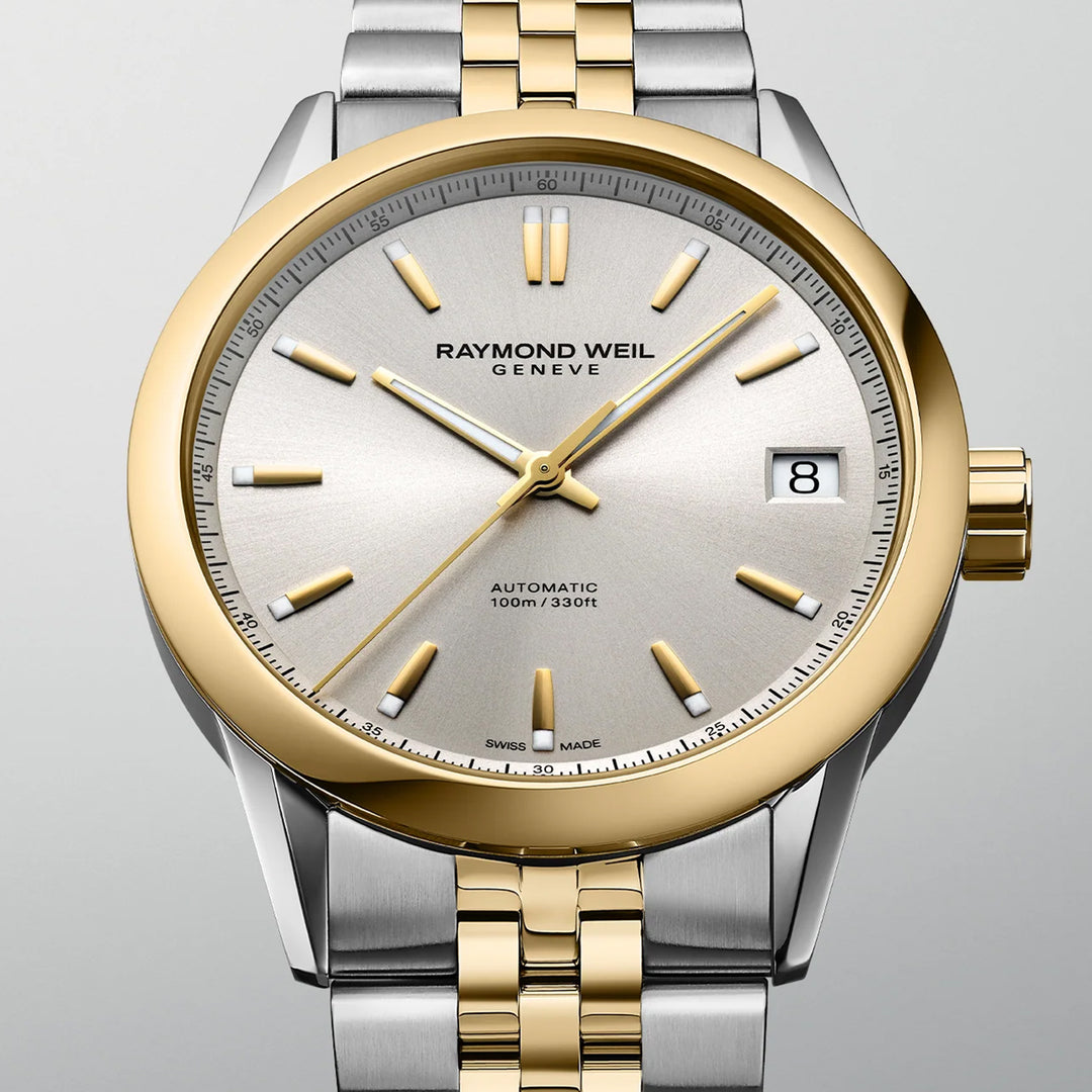 Raymond Weil Freelancer Men's Automatic Classic Two-Tone Yellow Gold Date Watch 40 mm