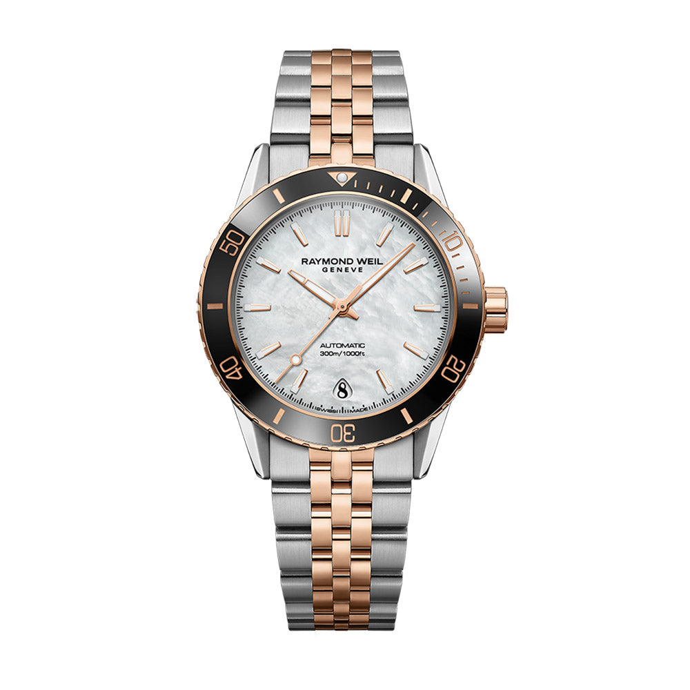 Raymond Weil Freelancer Stainless Steel Case Mother-Of-Pearl Dial Automatic Watch