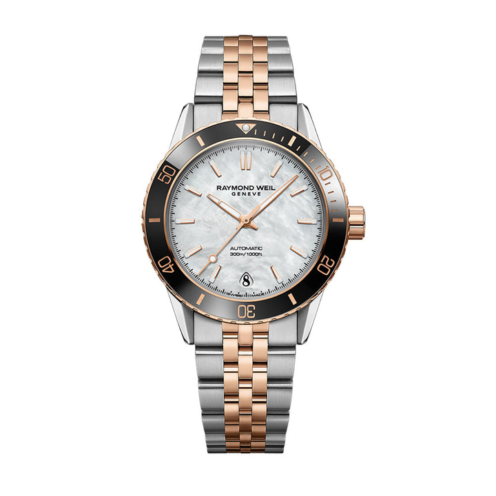 Raymond Weil Freelancer Stainless Steel Case Mother-Of-Pearl Dial Automatic Watch