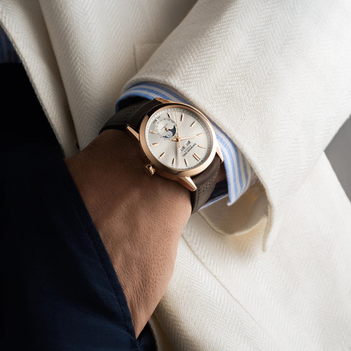 RAYMOND WEIL FREELANCER AUTOMATIC COMPLETE CALENDAR DUNE SUNRAY DIAL WATCH