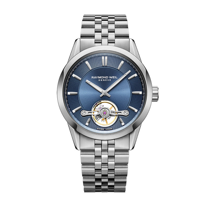 Raymond Weil Freelancer Stainless Steel Case Blue Dial Automatic Watch