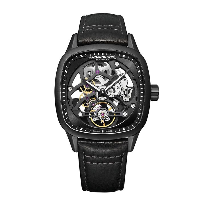 Raymond Weil Freelancer Automatic Cushion Skeleton Limited Edition Watch 40 x 40 mm