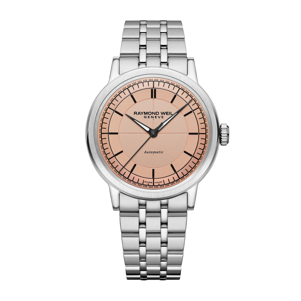 Raymond Weil Millesime Men's Automatic Salmon Sector Dial Bracelet Watch