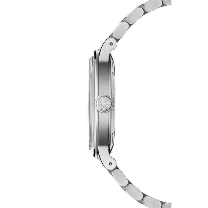RAYMOND WEIL MILLESIME MEN'S AUTOMATIC SMALL SECONDS TUXEDO BURGUNDY AND LIGHT GREY DIAL BRACELET WATCH