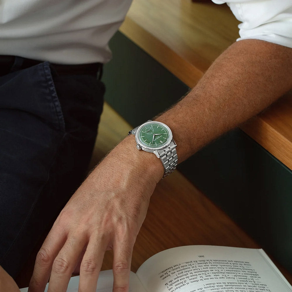 Raymond Weil Millesime Stainless Steel Case Green Sector Dial Automatic Watch