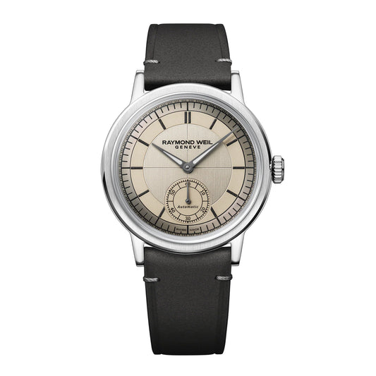 Raymond Weil Millesime Men's Automatic Small Seconds Champagne Dial Watch 39 mm