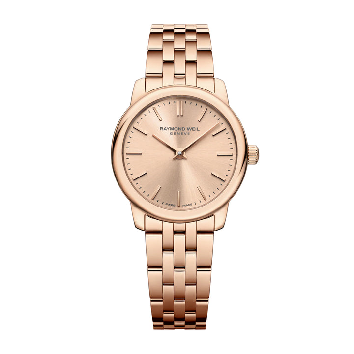 RAYMOND WEIL TOCCATA LADIES CLASSIC STAINLESS STEEL ROSE GOLD DIAL QUARTZ WATCH
