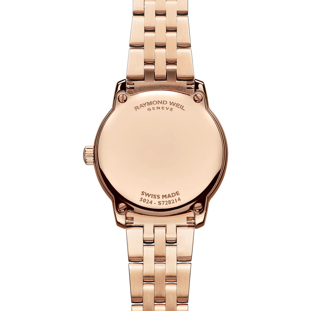 RAYMOND WEIL TOCCATA LADIES CLASSIC STAINLESS STEEL ROSE GOLD DIAL QUARTZ WATCH