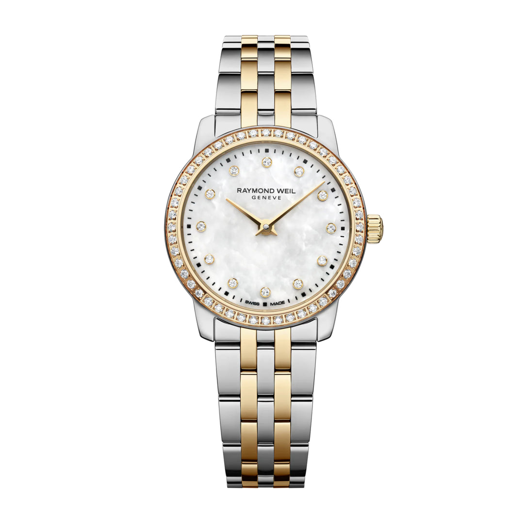 RAYMOND WEIL TOCCATA LADIES CLASSIC TWO-TONE GOLD 60 DIAMOND STEEL QUARTZ WATCH