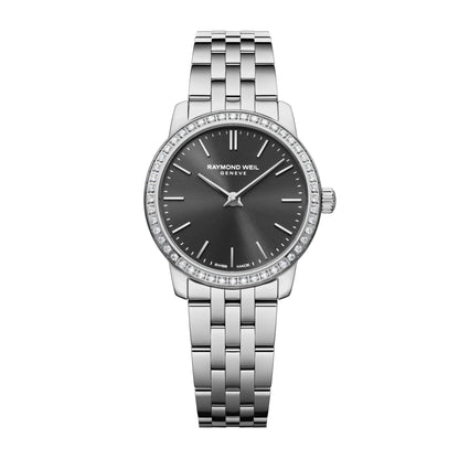 Raymond Weil Toccata Ladies Classic Diamond Stainless Steel Black Dial Quartz Watch