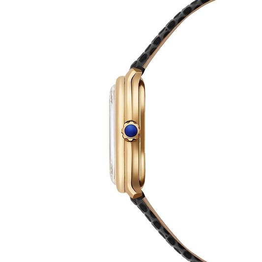 RAYMOND WEIL TOCCATA LADIES HERITAGE YELLOW GOLD PLATED LEATHER STRAP QUARTZ WATCH 28 MM