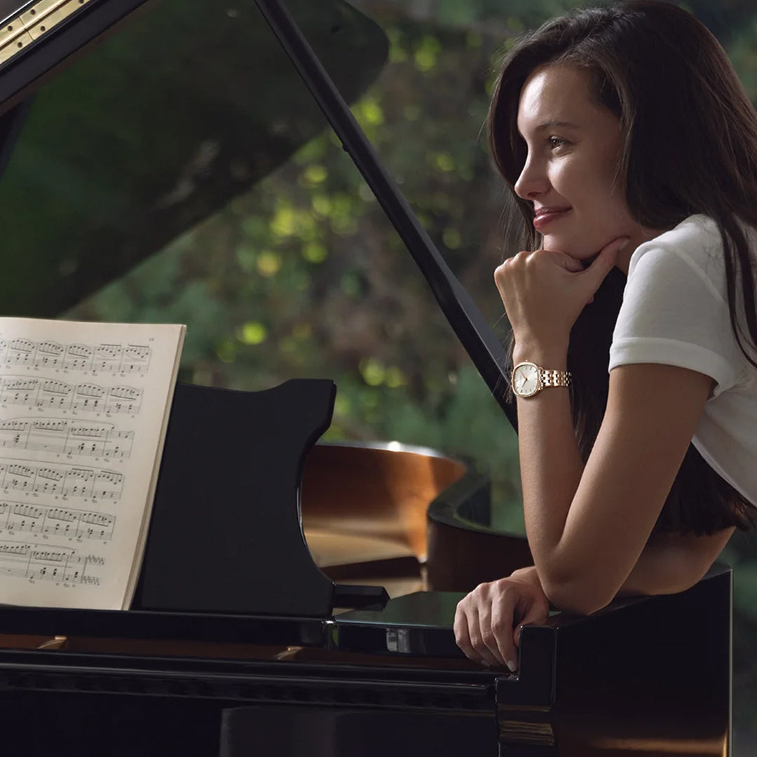 Raymond Weil Toccata Heritage Old Silver Dial Quartz Diamonds Bracelet Watch 31 x 36 mm