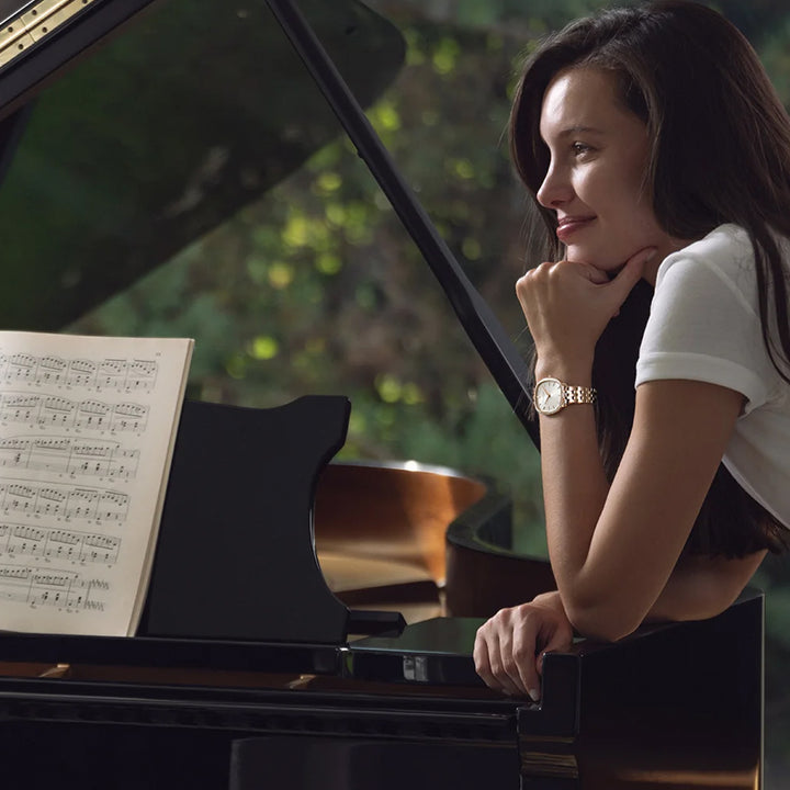 Raymond Weil Toccata Heritage Old Silver Dial Quartz Diamonds Bracelet Watch 31 x 36 mm