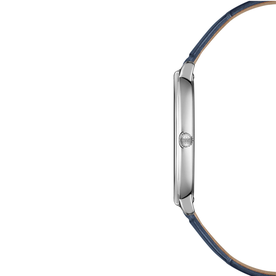 Raymond Weil Toccata Heritage Blue Dial Blue Leather Strap Quartz Watch 31 x 36 mm