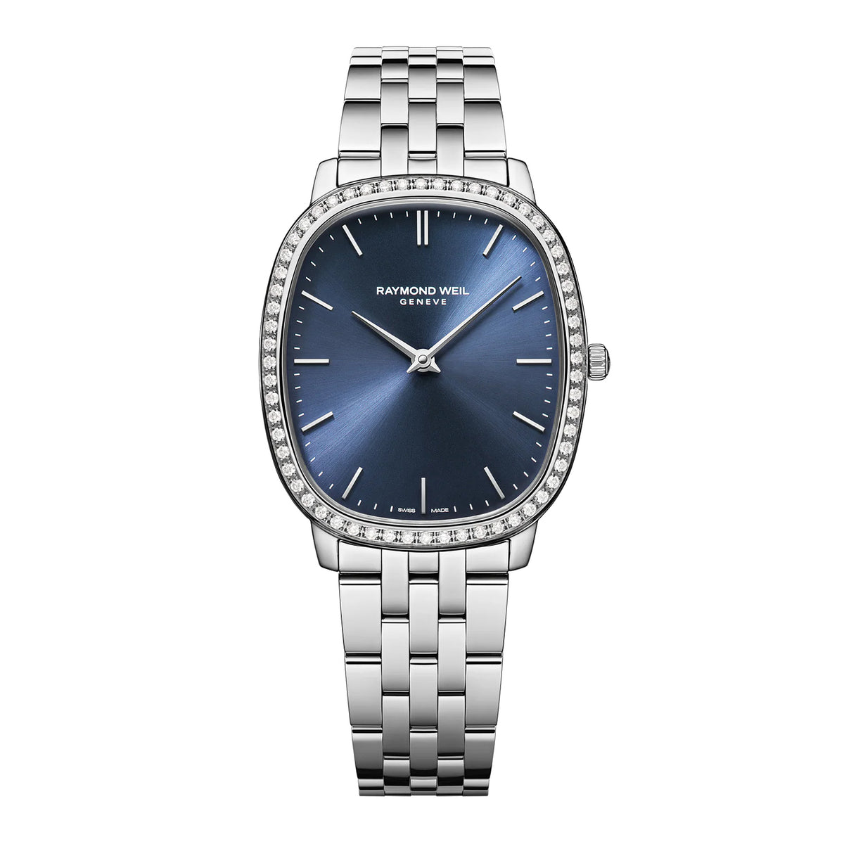 Raymond Weil Toccata Heritage Blue Dial Quartz Diamonds Bracelet Watch 31 x 36 mm
