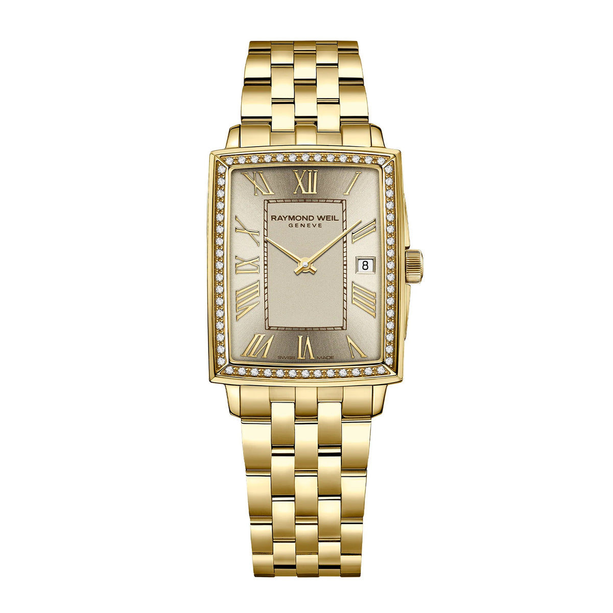 Raymond Weil Toccata Ladies Rectangular Diamond Quartz Watch 23 X 28mm