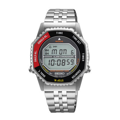 Seiko Rotocall Men's Quartz Red Bezel Watch - SMGG19P1