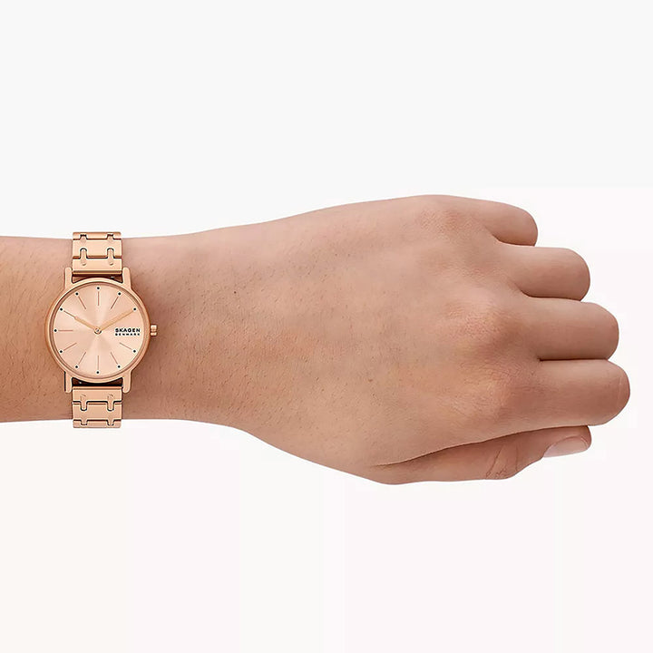 Skagen Signatur Lille Rose Gold Stainless Steel Women's Watch