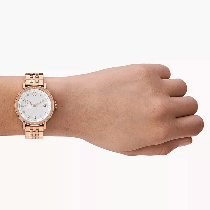 Skagen Signatur Sport Lille Rose Gold Stainless Steel Women's Watch