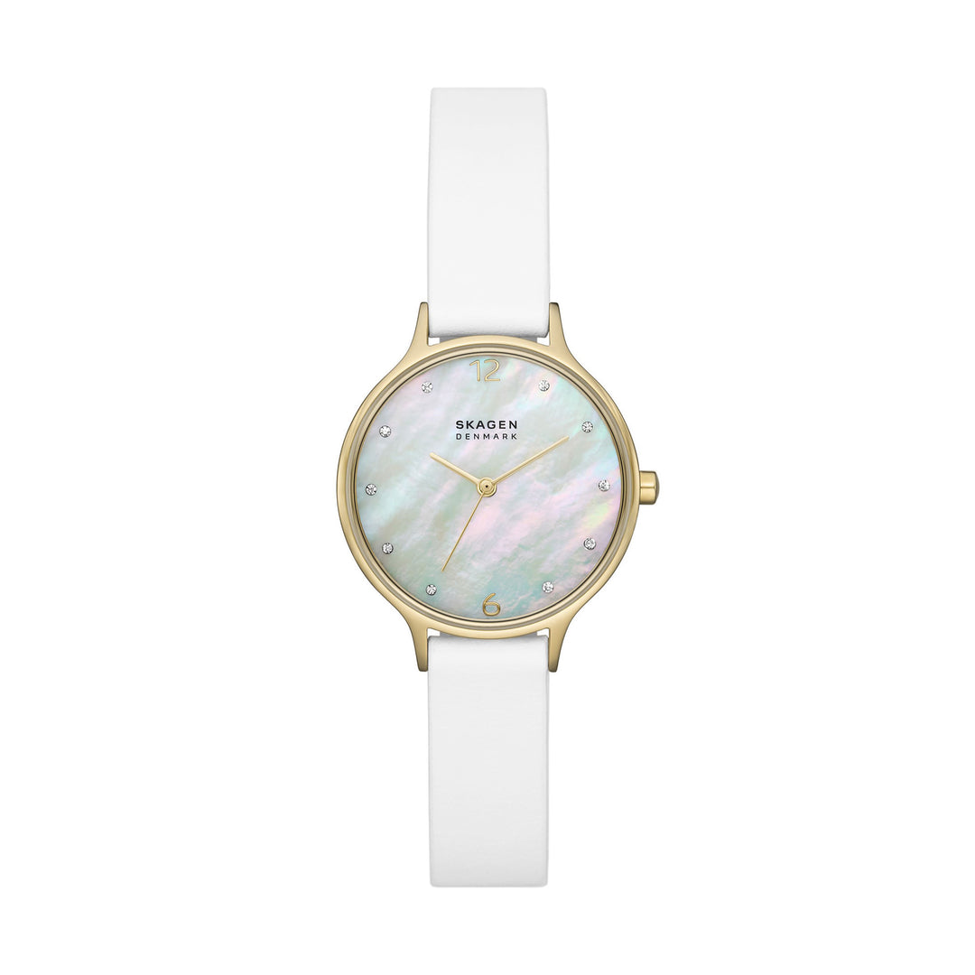 Skagen Anita Lille Women's White Leather Watch