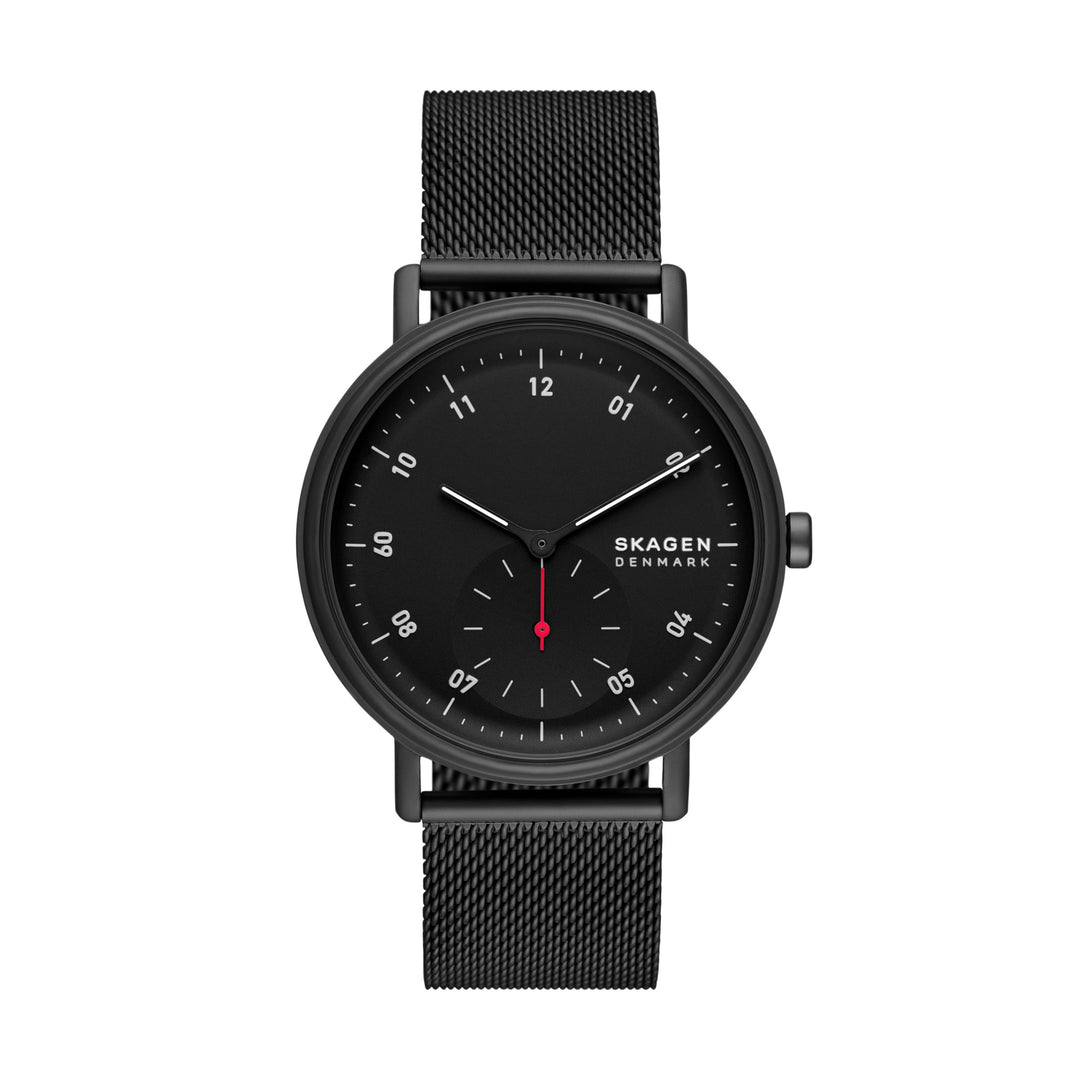 Skagen Kuppel Black Stainless Steel Mesh Men's Watch