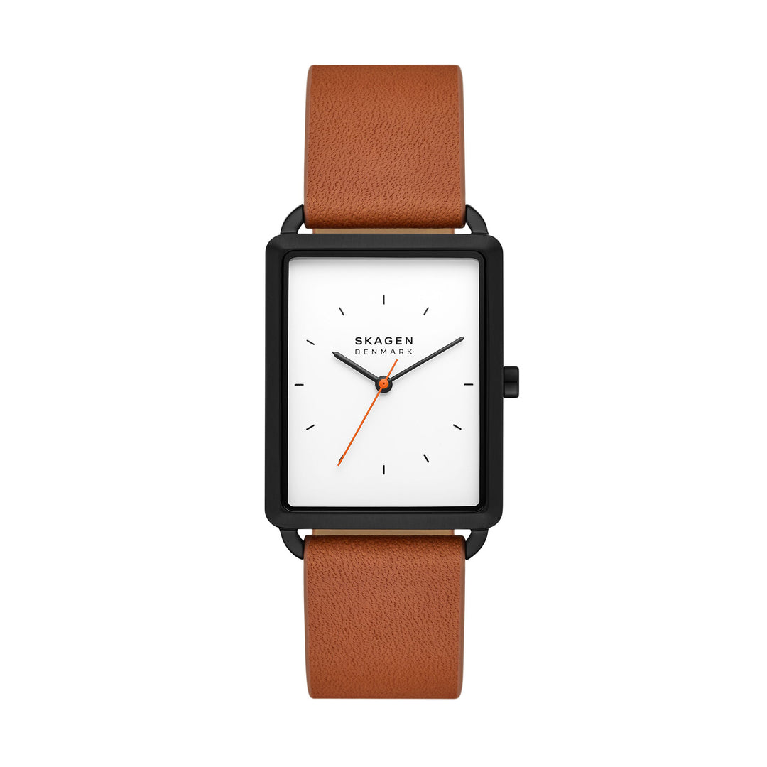 Skagen Hagen Black Pro-Planet Leather Men's Watch