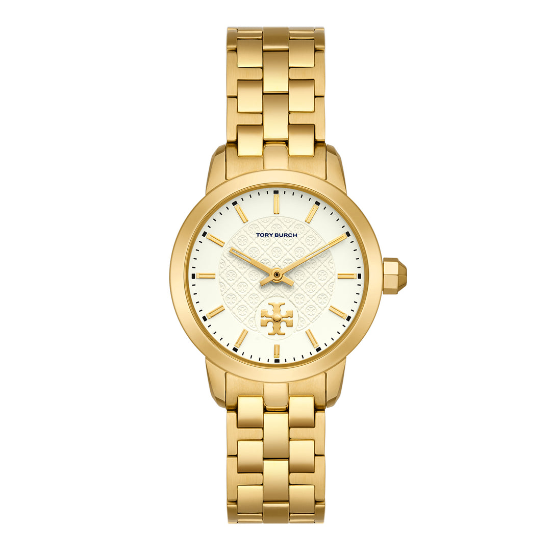 Tory Burch Women's The Tory Three-Hand  Gold-Tone Stainless Steel Watch
