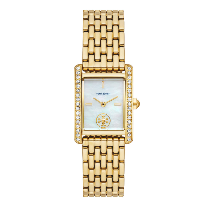 Tory Burch Women's The Eleanor Three-Hand  Gold-Tone Stainless Steel Watch