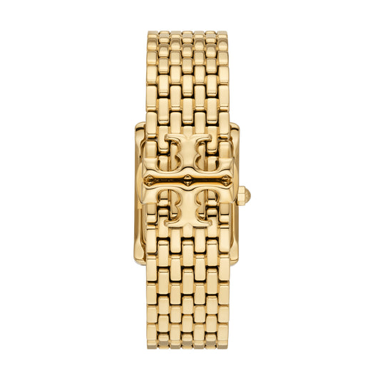 Tory Burch Women's The Eleanor Three-Hand  Gold-Tone Stainless Steel Watch